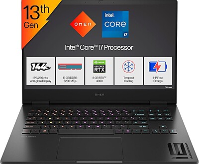 HP Omen 16 Gaming i7/13TH/16GB/512GB 3-Year HP Omen 16 Gaming i7/13TH/16GB/512GB 3-Year