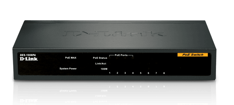 Dlink 4+4 Port POE Switch DES-1008P Dlink 4+4 Port POE Switch DES-1008P