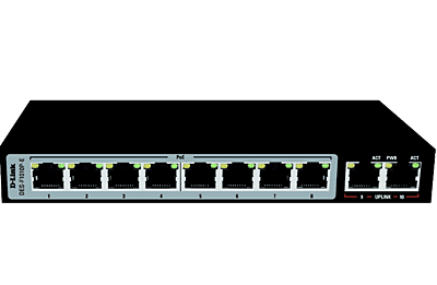 Dlink 8+2 Port POE Switch DES-F1010P-E