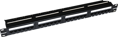 Dlink Cat 6 24 Port Patch Panel Loaded 1U NPP-C61BLK241