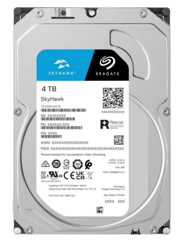 台セット 2 4TB ST4000VX000 ④Seagate 合計8TB HDD SATA 512e 4TB ST4000VX000 Surveillance Seagate 内蔵型ハードディスクドライブ